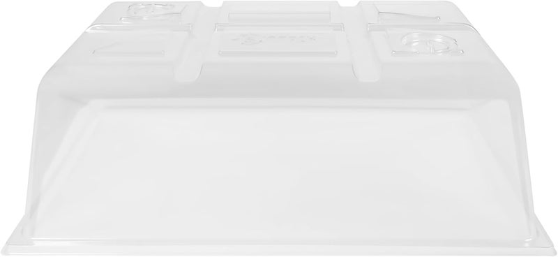 Sunpack Sundome Plastic Multi-Vented Humidity Dome, Clear, 7" (Pack of 10) - Ideal for Greenhouses or Indoor Gardening, Able to Adjust Humidity with Vents - Image 2